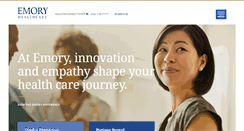 Desktop Screenshot of emoryhealthcare.org