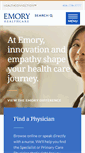Mobile Screenshot of emoryhealthcare.org