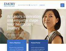 Tablet Screenshot of emoryhealthcare.org